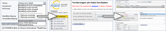 Export/Import einer Bestellung
