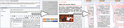 �bersicht �ber das Weblog-Modul