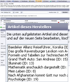 Shop-Software CP::Shop: Hersteller- und Lieferantenverwaltung