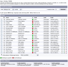 Shop-Software CP::Shop: Kundenverwaltung I