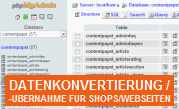 Datenkonvertierung / -übernahme für Online-Shops und Webseiten